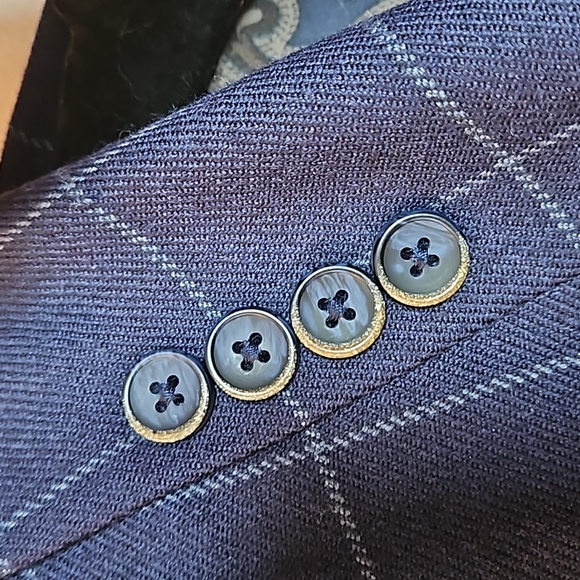 Tallia Mens Sport Coat Wool Paisley Lining GQ Style Plaid Executive Casual 40R - Picture 3 of 14